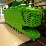 Plastic supermarket trolley 80 Litri